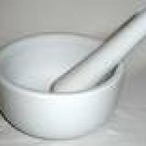 Mortar and pestle