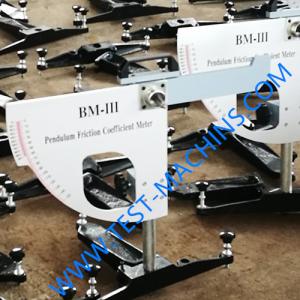 Pendulum friction coefficient test apparatus